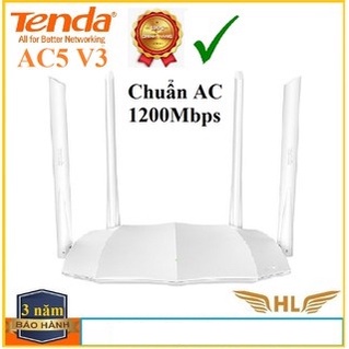 Bộ Phát Wifi Xuyên Tường Tenda AC5 V3 4 Râu  Màu Trắng ,Tenda AC7 5 Râu Chuẩn AC1200Mbps, Tenda N301 - Hàng Chính Hãng