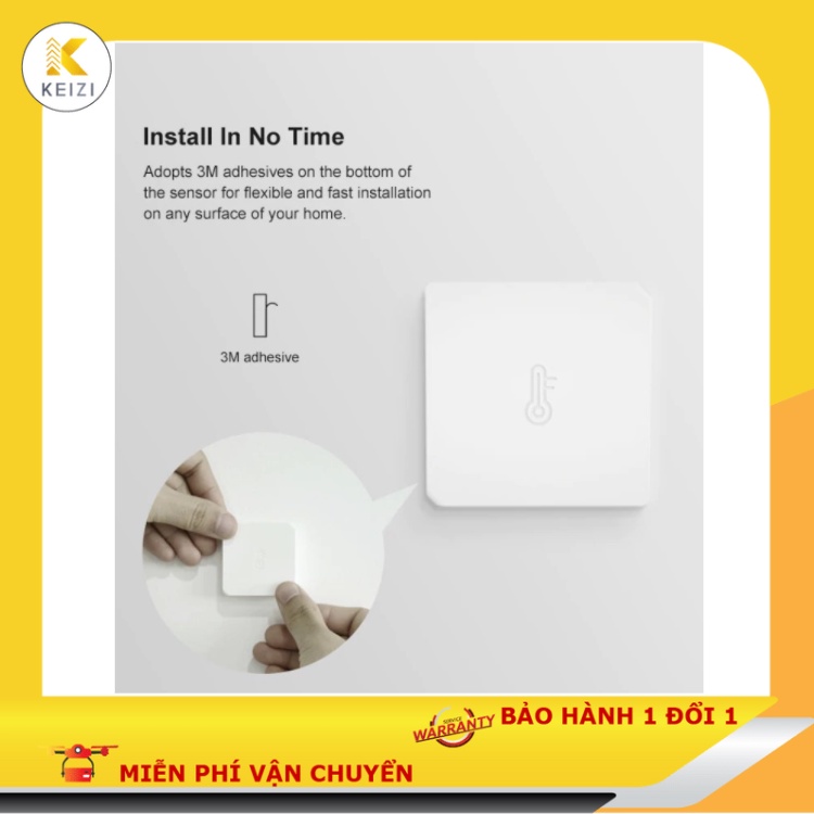 Cảm biến nhiệt độ độ ẩm Zigbee Sonoff Zigbee SNZB-02 đã bao gồm Pin CR2450