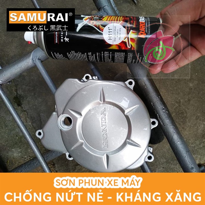 COMBO H111 SƠN SAMURAI SƠN XỊT MÀU BẠC SÁNG HONDA H111*