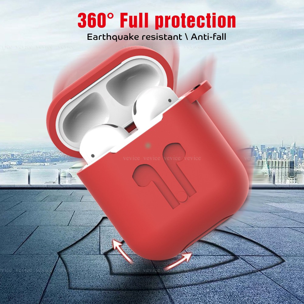 Ốp AirPods Silicone Chống Va Đập Trầy Sước Dành Cho Tai Nghe Apple AirPods 1/2