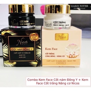 Kem face cốt nám đông y nicos chính hãng- kem face nicos cốt trắng căng bóng nâng cơ thanh nhi house
