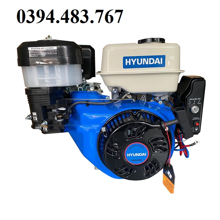 Máy Nổ – Động Cơ Xăng Hyundai 18Hp HGE460E Có Đề