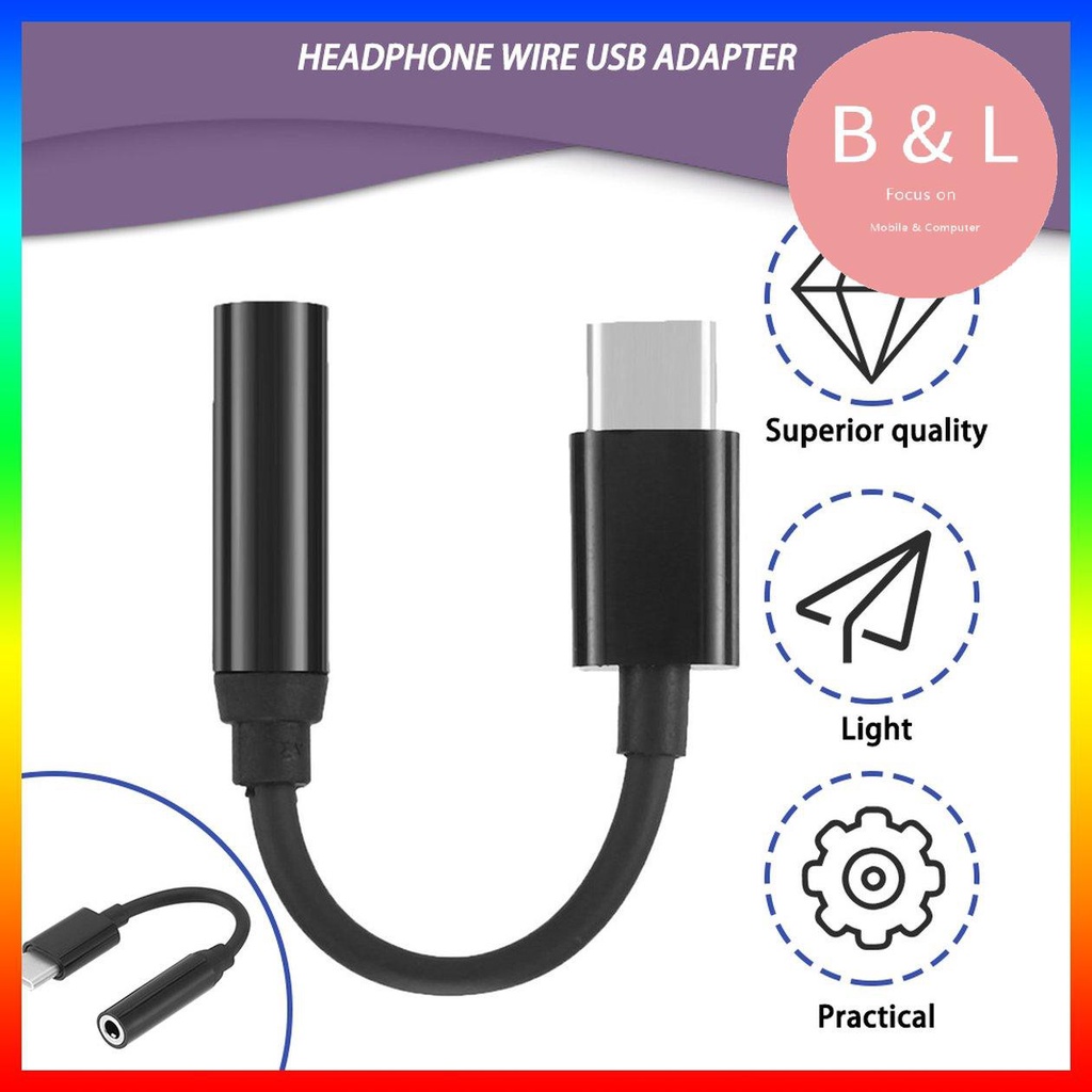 Bộ chuyển đổi mini type-c sang 3.5mm usb 3.1 type-c sang 3.5 aux chuyên dùng