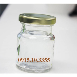 COMBO 50 hũ thủy tinh làm sữa chua-nắp thiếc : 75ML