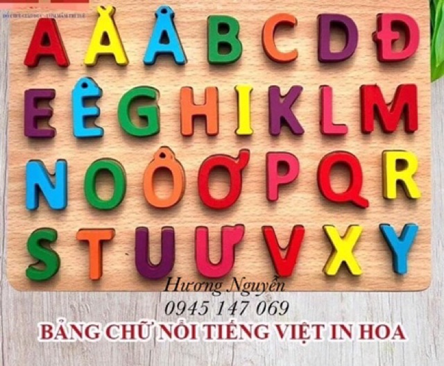 Bảng chữ cái tiếng Việt in hoa