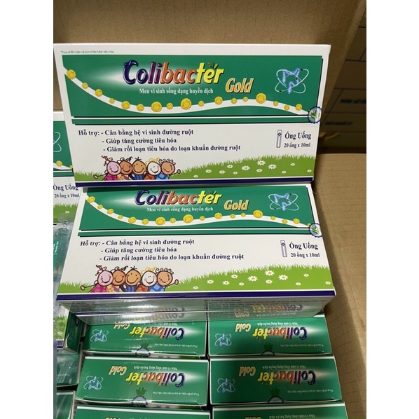 Men sống vi sinh Colibacter Gold - 20 ống- Men sống bạch mai thế hệ 2- giúp tăng cường tiêu hóa ,giảm rối loạn tiêu hóa