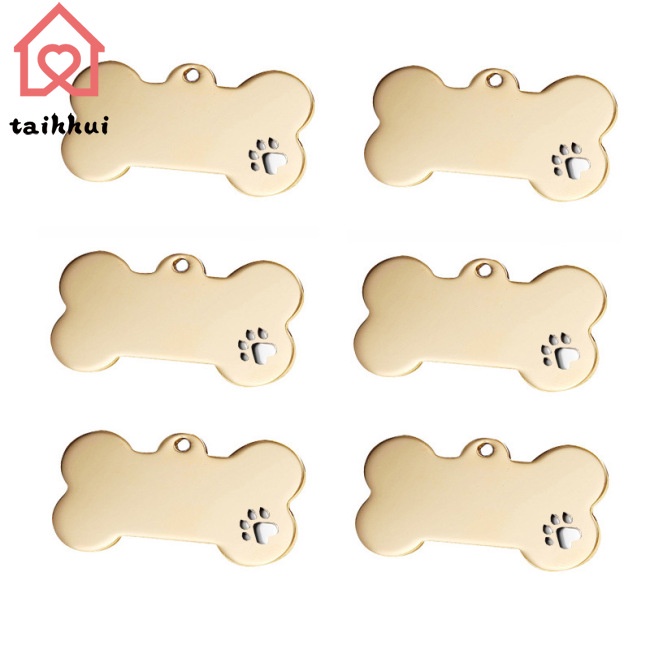 Cá nhân hóa Cổ áo Thẻ ID Vật nuôi Khắc Tên ID Vật nuôi Mèo Con chó Cún con Tag Mặt dây Chìa khóa Vòng khóa Xương Thẻ Phụ kiện Vật nuôi Cửa hàng phụ kiện