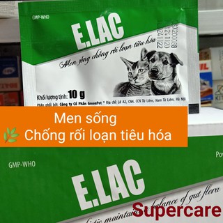 Men Tiêu Hóa Sống Cho Chó Mèo Elac (PetLac ) Gói10Gr