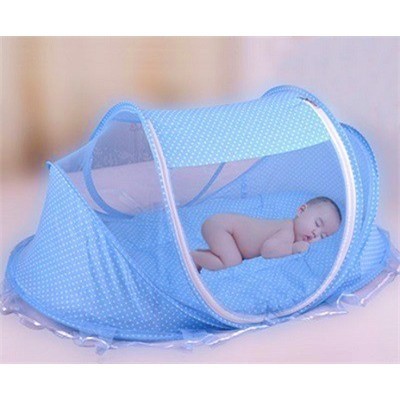 [FREESHIP] Mùng Chụp Chống Muỗi Cho Bé Happy Baby Có Nhạc ( CÓ NỆM)