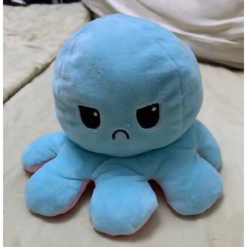 Bạch tuộc nhồi bông đồ chơi trẻ em Bạch tuộc dễ thương Đồ chơi sang trọng Chương Plush Doll Reversible Double Sided Flip Octopus Plush Toy cho trẻ em Quà tặng