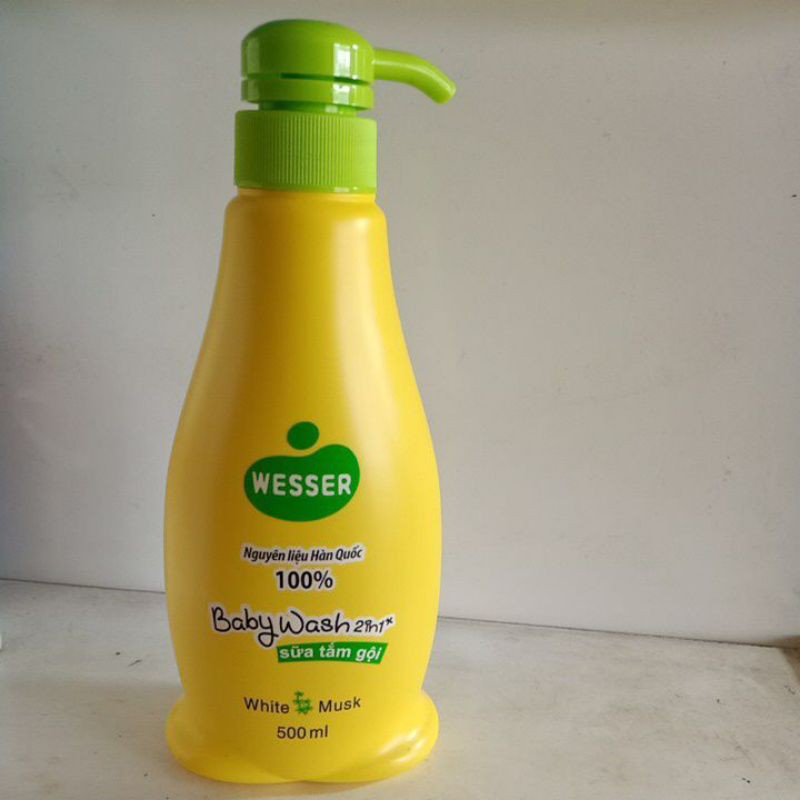 Sữa tắm gội Wesser 2in1 500ml