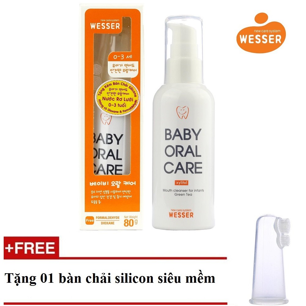 Nước rơ lưỡi Wesser Baby Oral Care 80g