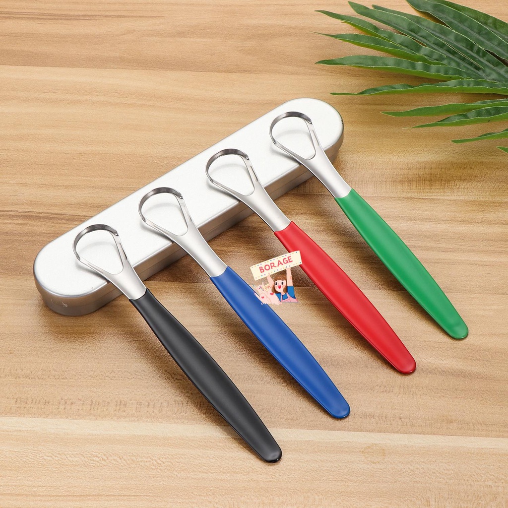 Dụng Cụ Cạo Lưỡi Bằng Thép Không Gỉ Chống Trượt