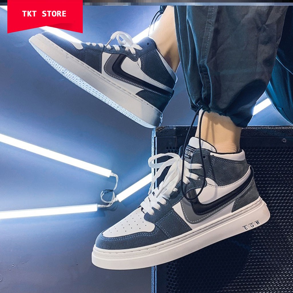 Giày Sneaker Nam TKTMS43 Giày Thể Thao Nam Cao Cổ Mẫu Hot Trend TKT STORE Size (39-43) | BigBuy360 - bigbuy360.vn