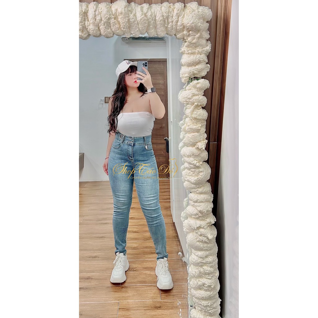 (TÁO ĐỎ BIGSIZE 55-90KG) QUẦN JEAN SIÊU ÔM CO GIÃN CD, QUẦN BÒ SIÊU HÁCH DÁNG ( ẢNH THẬT SHOP CHỤP 100%) 🥰🥰