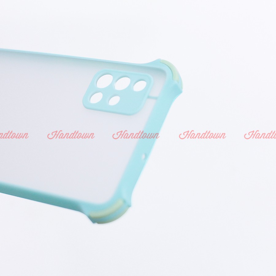 Ốp Lưng Chống Sốc Nhám Samsung Galaxy A51 A 51 A71 A 71 Note 10 Lite Viền Màu Thời Trang TPU Viền Dẻo Lưng Cứng