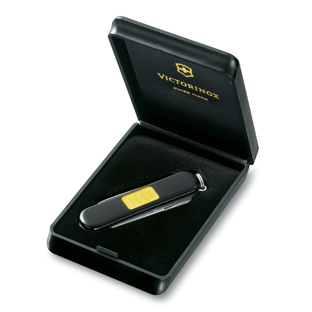 Dao đa năng VICTORINOX Classic with Gold Ingot 1 gram 0.6203.87 (58 mm)