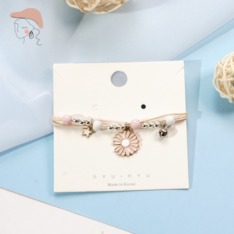 Vòng Tay Phối Hạt Gốm Thời Trang Hàn Quốc Cho Nữ