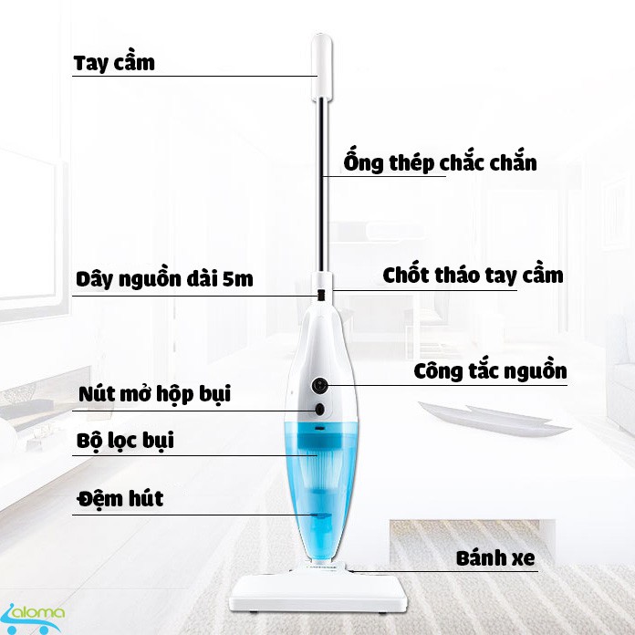 Máy hút bụi mini cầm tay 600W Yangzi GHA-102 đa chức năng