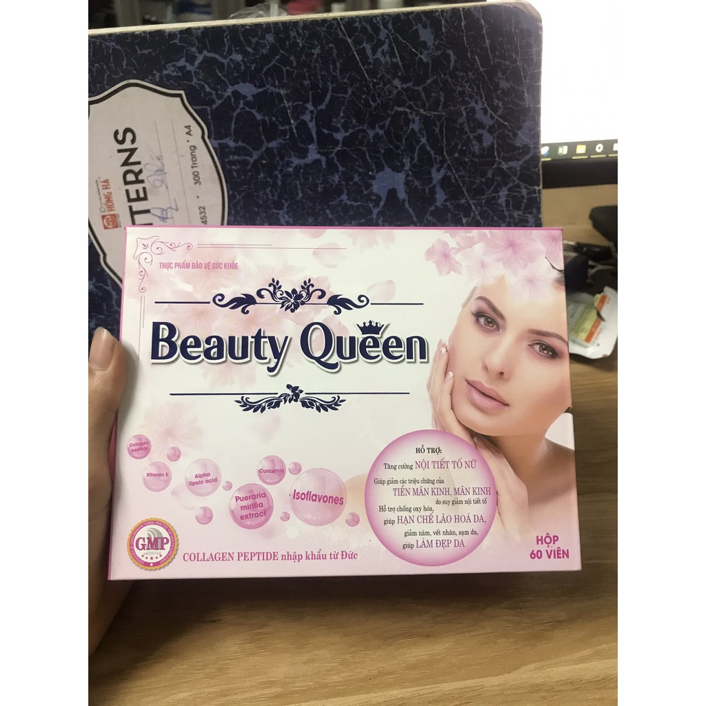 Viên uống trắng da ❤️CHÍNH HÃNG👍 Beauty Queen Collagen Sâm Tố Nữ ❤️chống lão hóa điều hòa nội tiết tố, hỗ trợ làm đẹp da