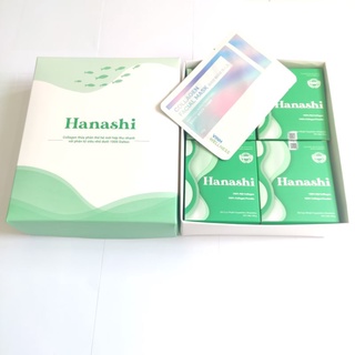 Hanashi Collagen mua 4 tặng 1 kích thước phân tử 500 - 1000 Da dạng bột nguyên chất