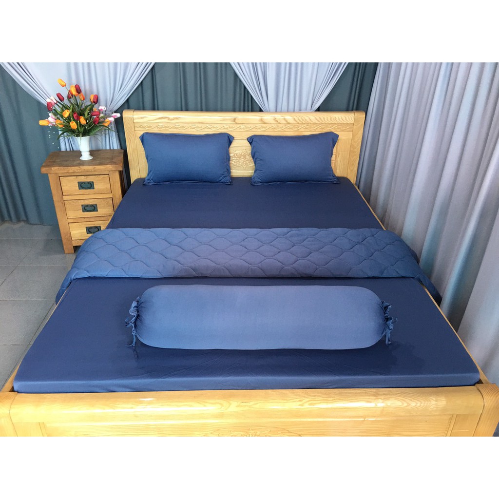 Bộ chăn ga giường bộ màu trơn cao cấp rẻ bền | BigBuy360 - bigbuy360.vn