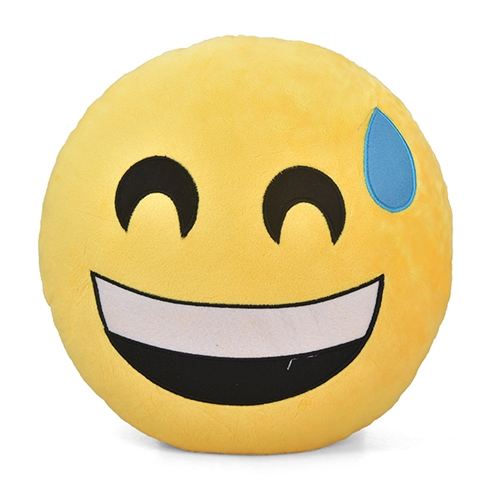 Gối ôm và tựa lưng Emoji thêu hình cảm xúc mềm mịn M9