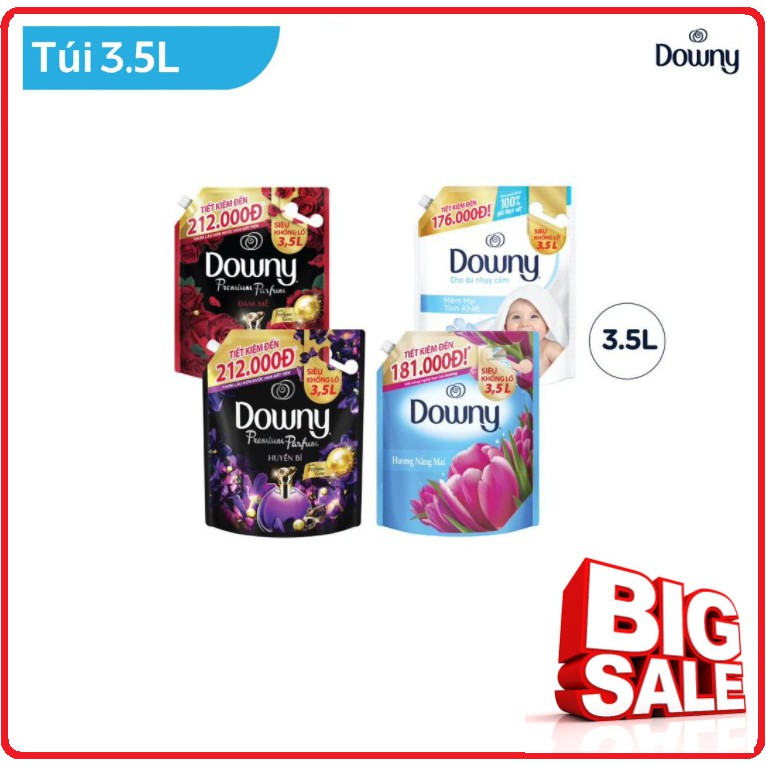 Nước Xả DOWNY Hương Nước Hoa Túi 3,5L