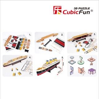 Mô Hình Giấy 3D Tàu Titanic Cubicfun