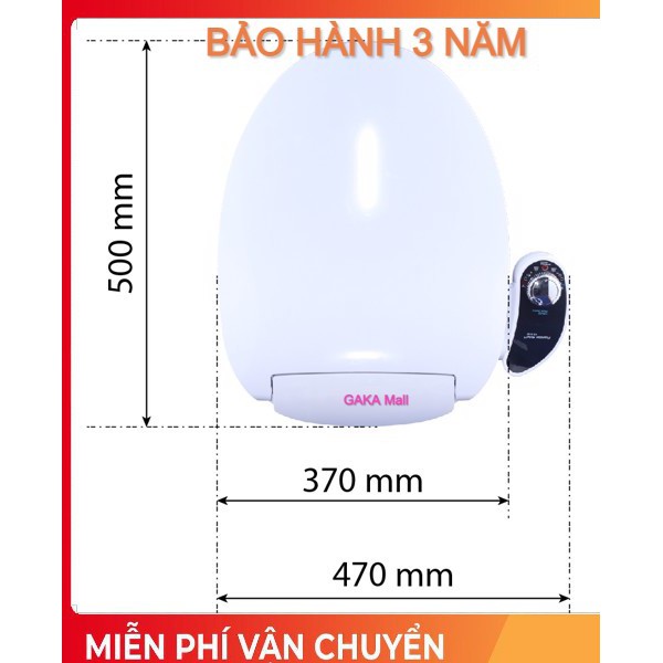 Nắp bồn cầu thông minh Hyundae Bidet GDB 1800, Chính Hãng, Bảo Hành 3 Năm, Linh Kiện Nhập Khẩu 100% Hàn Quốc