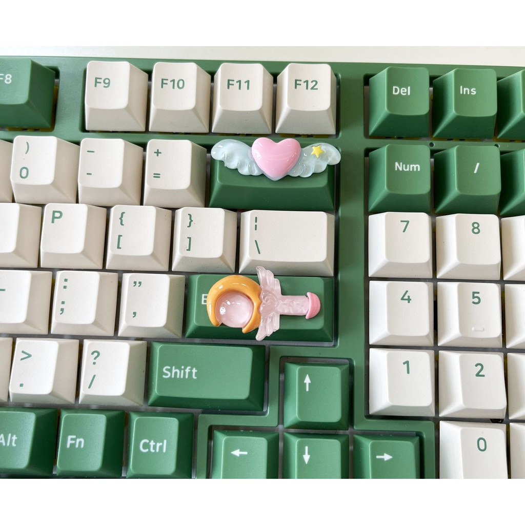 Keycap Lẻ Quà Tặng Hoa Cưới Sakura Thủy Thủ Mặt Trắng Phím Lẻ R4 PBT