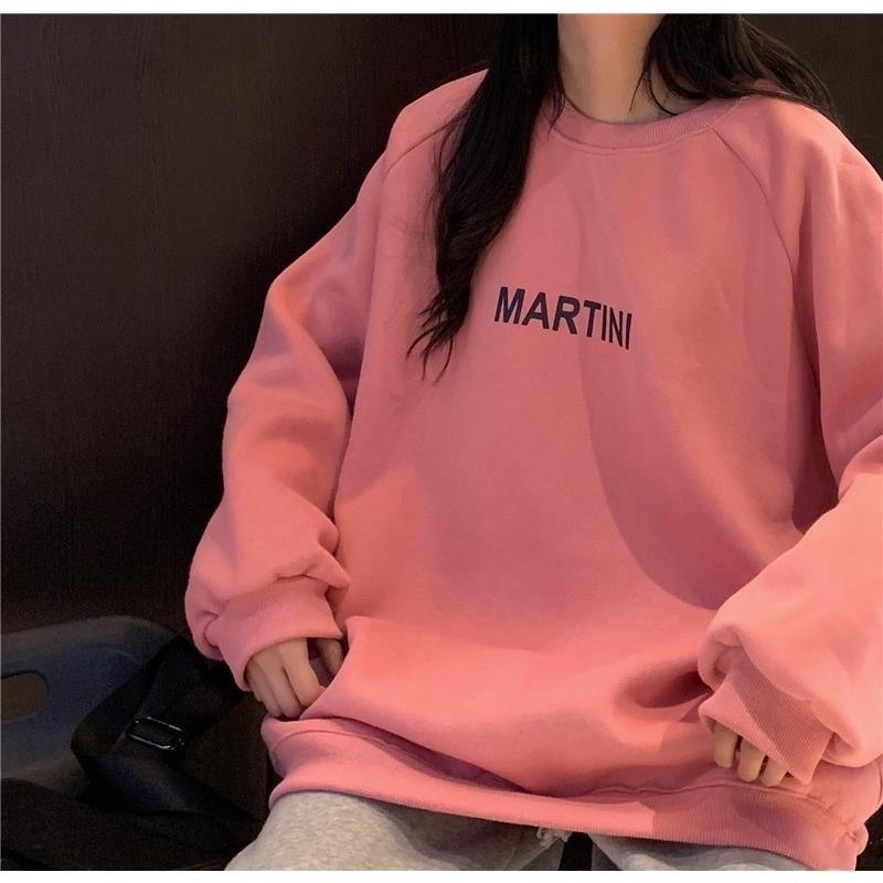 Áo sweater chữ martini chất liệu nỉ bông ulzzang | BigBuy360 - bigbuy360.vn