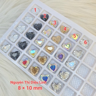 Đá khối hình tim chân bằng 8×10