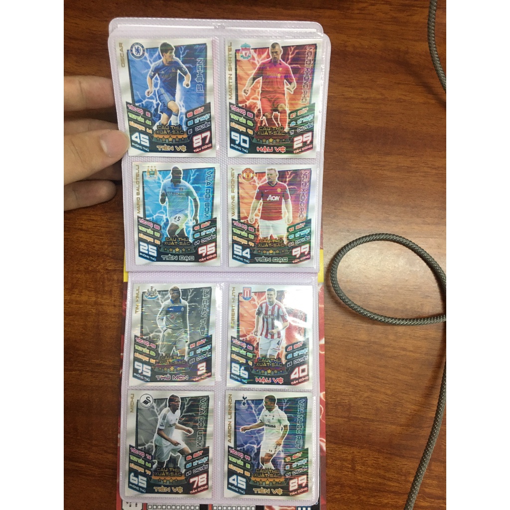 Bộ Sưu Tập 96 Thẻ Cầu Thủ In Album Match Attax 2012-13