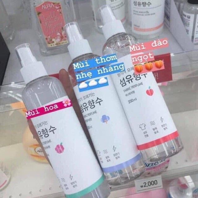 Xịt Thơm Quần Áo Fabric Perfume Hàn Quốc 250ml | BigBuy360 - bigbuy360.vn