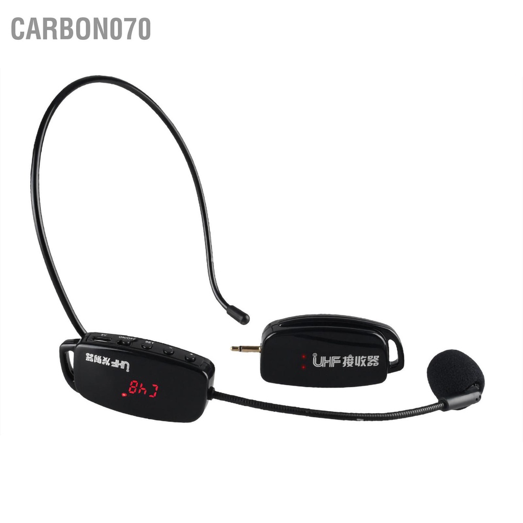 [Hàng HOT] Micro không dây UHF trợ giảng cho giáo viên, cắm loa kéo, âm ly 2 trong 1 - Mic cầm tay 【Carbon070】