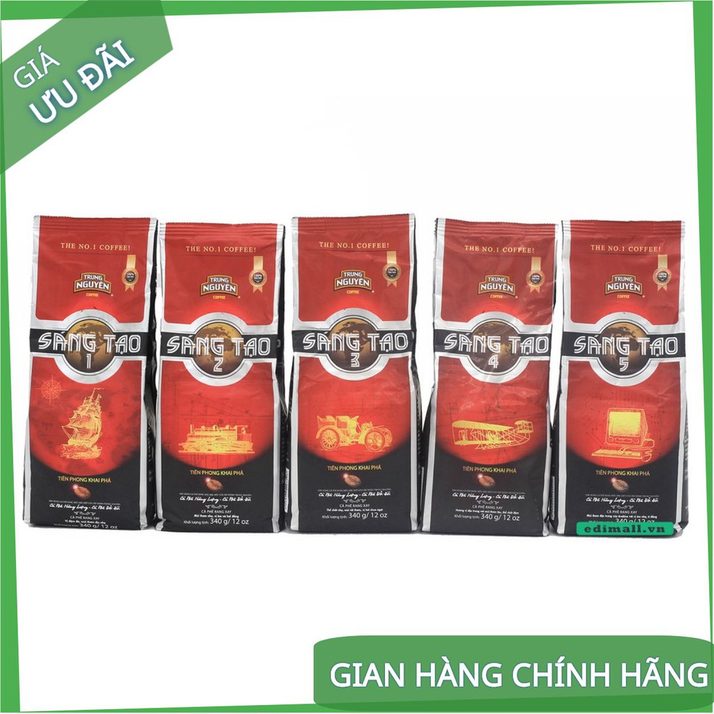[CHÍNH HÃNG] Cà phê Sáng Tạo 1 / 2 / 3 / 4 / 5 - gói 340g - Cà phê pha phin Trung Nguyên