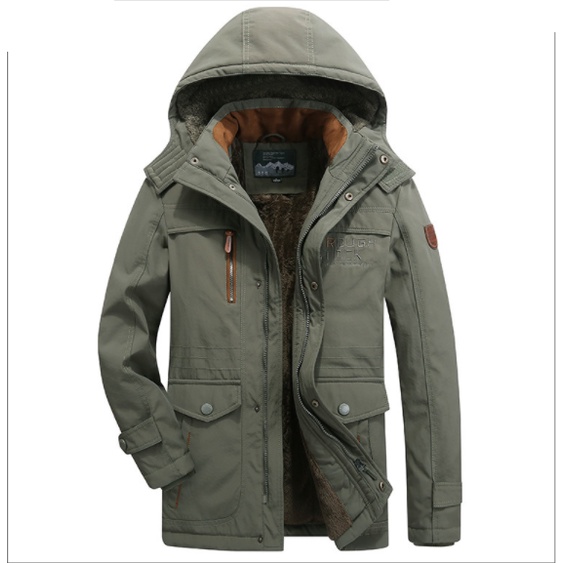 Áo phao dáng dài parka lông vũ nam đại hàn bigsize cao cấp thời trang CAO CẤP - Áo khoác nam mũ lông fom rộng thời trang