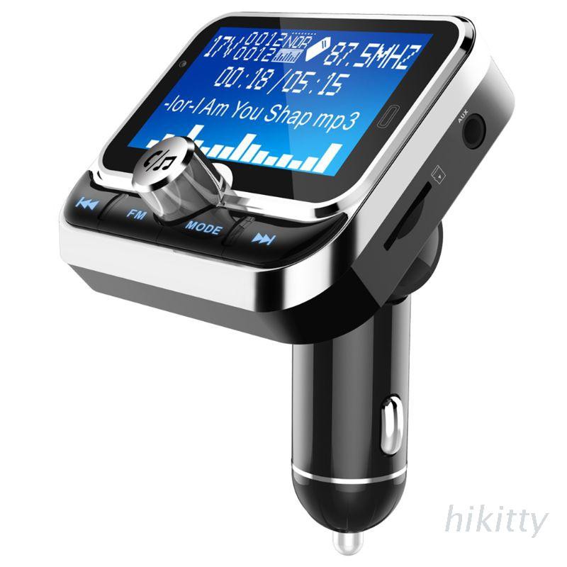 HIK FM Transmitter Bluetooth Handsfree MP3 Music Player AUX Audio Dual USB For Car