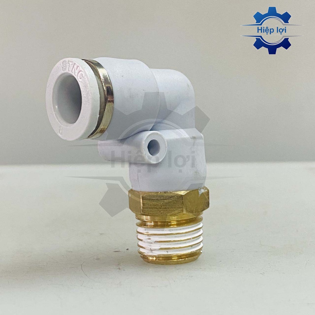 Co nối 1 đầu ghim ống 1 đầu ren ngoài YPL - nối cong 1 đầu ghim ống hơi 1 đầu ren ngoài