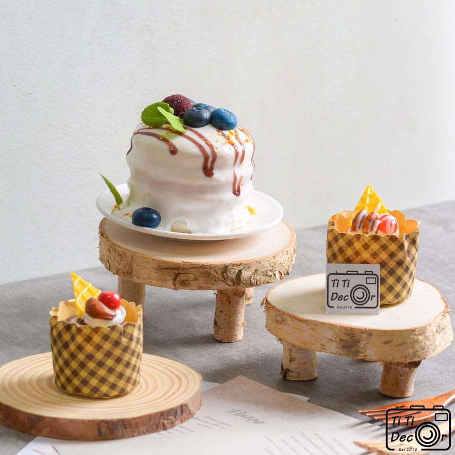 Cakestand 3 chân trang trí bánh ngọt, bánh các loại, chụp hình sản phẩm - TiTi Decor