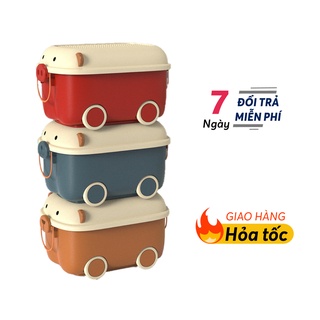 Thùng đựng đồ chơi hình thú cho bé có bánh xe 38L