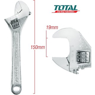 Total Mỏ lết 12inch 6inch Adjustable Wrench THT101063