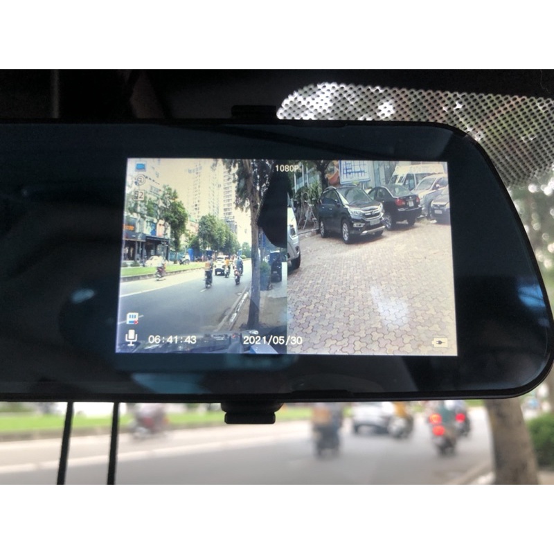 CAMERA Hành Trình M43 Tích Hợp Trên Gương Chiếu Hậu