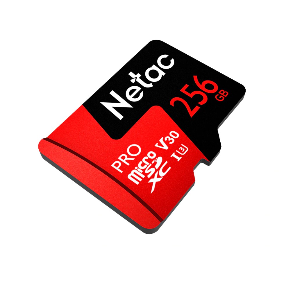 Thẻ nhớ Netac 256GB Pro Micro SDXC TF Memory Card Data Storage V30/UHS-I U3 High Speed Up to 100MB/s | BigBuy360 - bigbuy360.vn