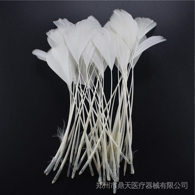30 cái / lốc lông gà lôi trắng cho hàng thủ công vịt lông ngỗng để làm đồ trang sức làm lông đà điểu trang trí lông cưới