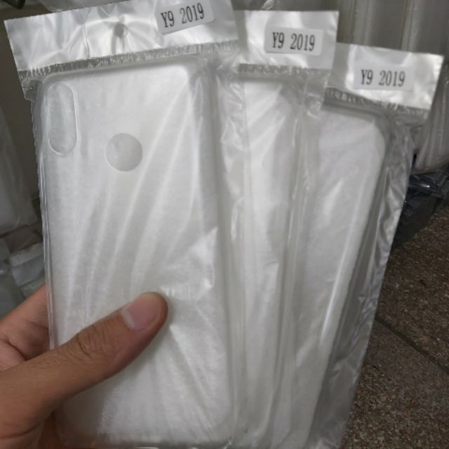 Bộ 3 chiếc ốp silicon huawei y9 2019 trong suốt (loại A)