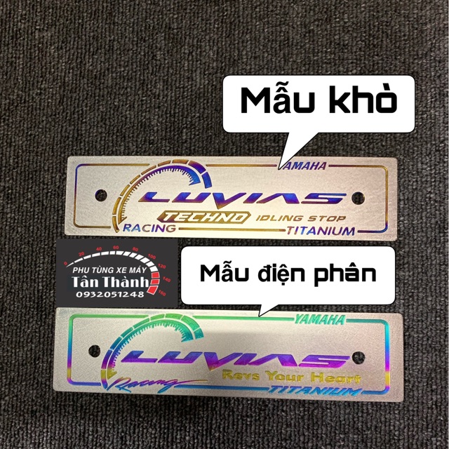 Bảng trên titan Luvias kèm bass ốc