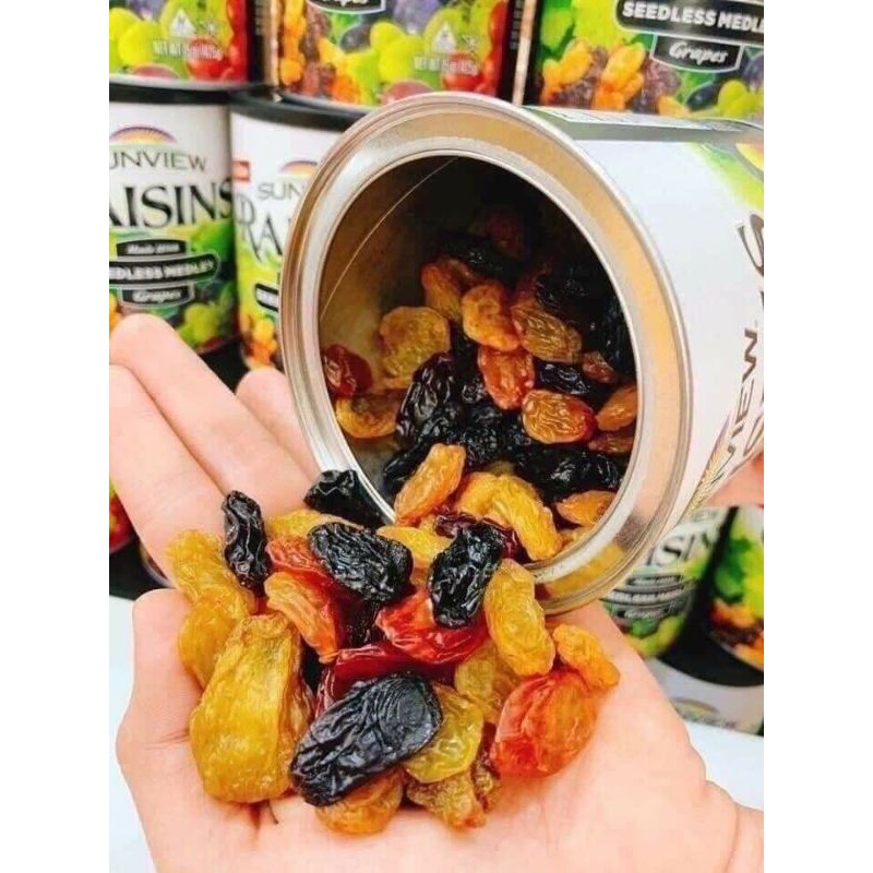 NHO KHÔ MỸ SUNVIEW RAISINS 3 MÀU