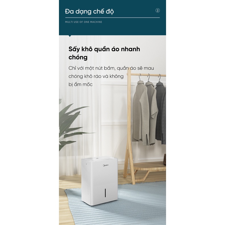 Máy hút ẩm đa năng Midea 12L CF12BD-N7-DN